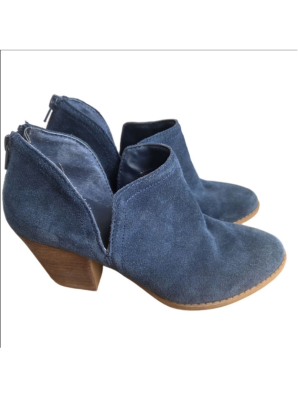 Carlos by Carlos Santana Blue Suede Ankle BootsSize 8.5